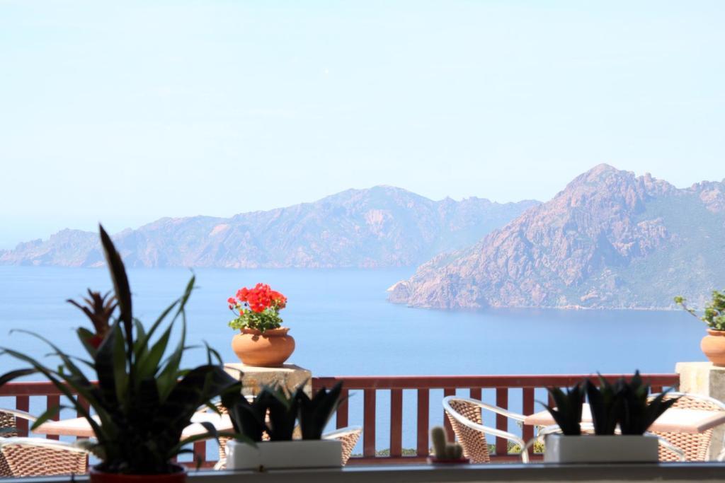 Hotel Les Roches Rouges Piana  Rom bilde